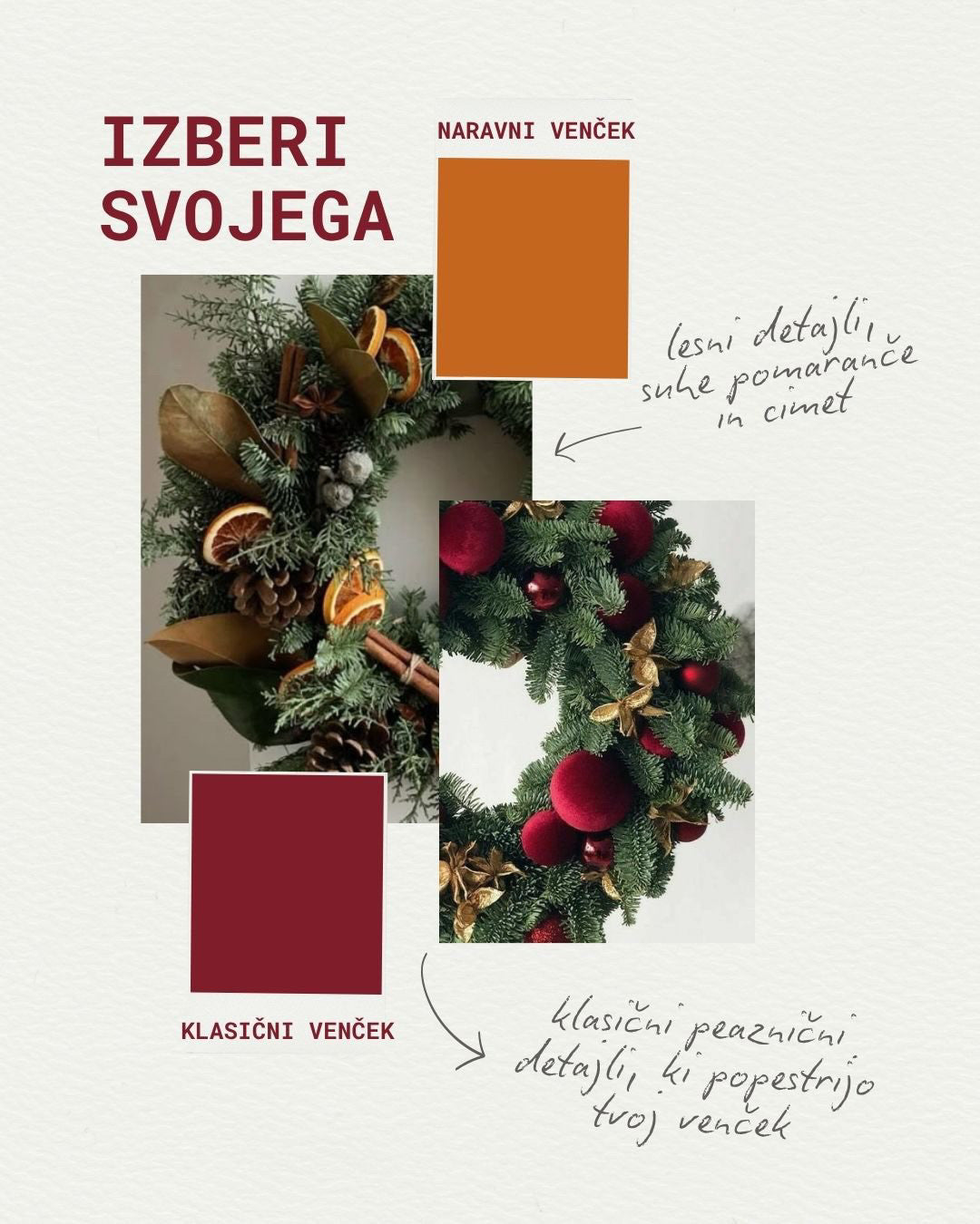 Izdelaj svoj adventni venček